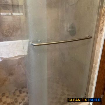 Bathroom Shower Before Cleaning