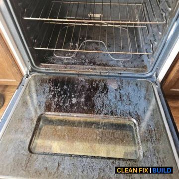 Kitchen Oven Before Cleaning